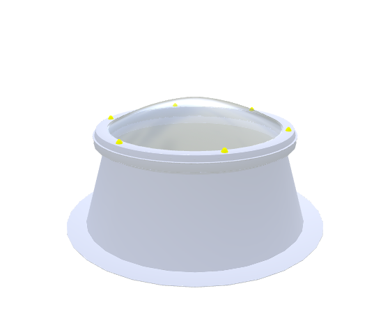Round Polyester Curb with diameter ⌀ 70 cm