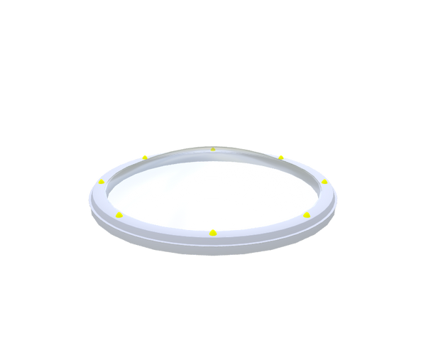 Round skylight with diameter ⌀ 130 cm